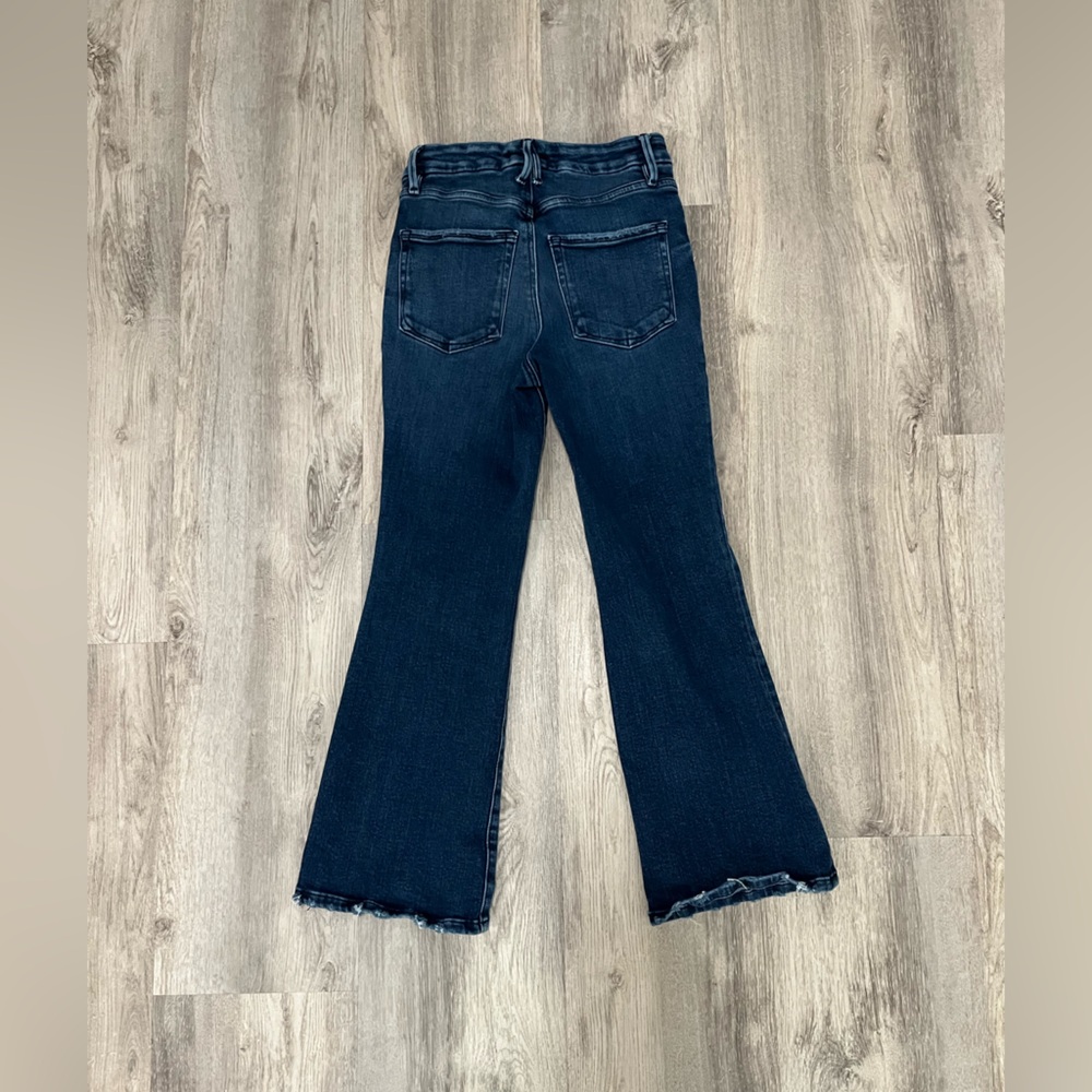 🔥 GOOD AMERICAN SOFT TECH GOOD LEGS CROP MINI BOOT JEANS – SIZE 2 🔥 - Picture 8 of 10